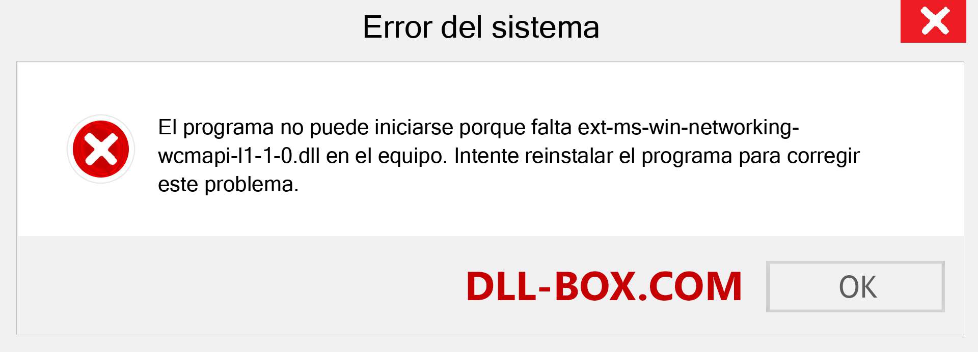 ¿Falta el archivo ext-ms-win-networking-wcmapi-l1-1-0.dll ?. Descargar para Windows 7, 8, 10 - Corregir ext-ms-win-networking-wcmapi-l1-1-0 dll Missing Error en Windows, fotos, imágenes